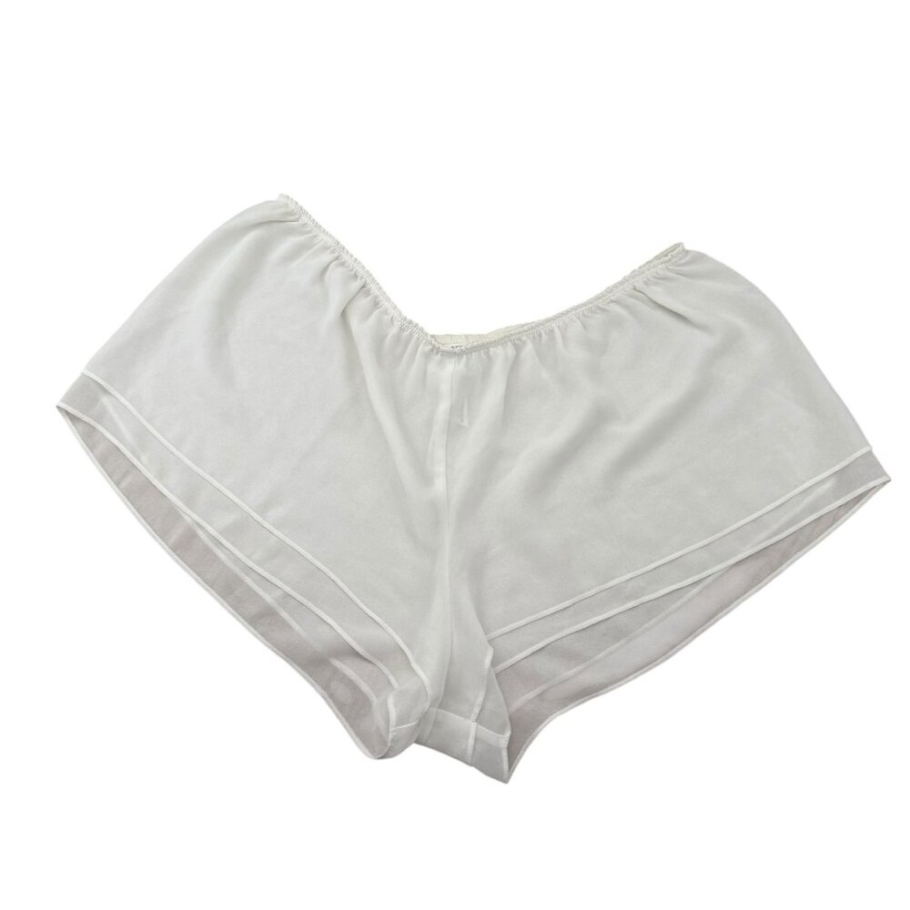 Flora Nikrooz pyjama set two piece camisole shorts white set M lace - Picture 4 of 8